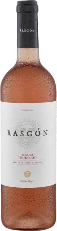 7,95 € Kostenloser Versand | Rosé-Wein Rasgón Rasgón Rosado D.O. La Mancha Kastilien-La Mancha Spanien Tempranillo Flasche 75 cl