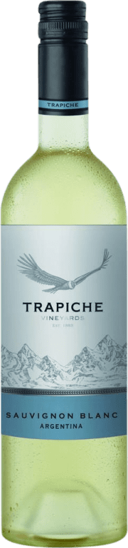 8,95 € Envio grátis | Vinho branco Trapiche I.G. Mendoza Mendoza Argentina Sauvignon Branca Garrafa 75 cl