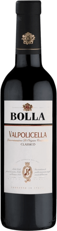 7,95 € 送料無料 | 赤ワイン Bolla Classico D.O.C. Valpolicella Venecia イタリア Nebbiolo, Corvina ハーフボトル 37 cl