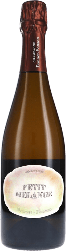 129,95 € 送料無料 | 白スパークリングワイン Ponson Cuvée Petit Melange ブルットの自然 A.O.C. Champagne シャンパン フランス Pinot Black, Chardonnay ボトル 75 cl