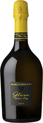 14,95 € Free Shipping | White Sparkling Wine Borgo Molino Extra Dry I.G.T. Marca Trevigiana Venecia Italy Glera 75 cl