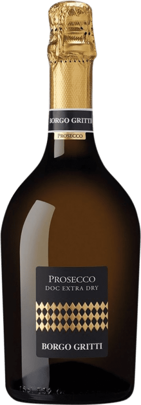 23,95 € Envio grátis | Espumante Branco Borgo Molino Extra Dry — Extra Seco D.O.C. Prosecco Venecia Itália Glera 75 cl
