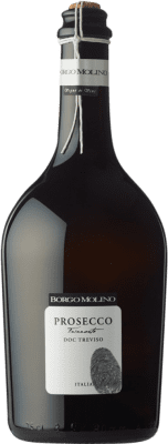 12,95 € Spedizione Gratuita | Spumante bianco Borgo Molino Spago Frizzante Brut D.O.C. Prosecco Venecia Italia Glera Bottiglia 75 cl