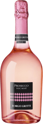 29,95 € 送料無料 | ロゼのスパークリングワイン Borgo Molino Extra Dry — スーパードライ Rosé — ロゼ D.O.C. Prosecco フリウリ - ヴェネツィアジュリア イタリア Nebbiolo — ネッビオーロ, Glera — グレラ 75 cl