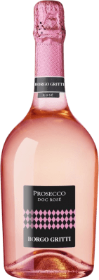 19,95 € Spedizione Gratuita | Spumante rosato Borgo Molino Rosé Extra Dry Extra Secco D.O.C. Prosecco Friuli-Venezia Giulia Italia Nebbiolo, Glera Bottiglia 75 cl