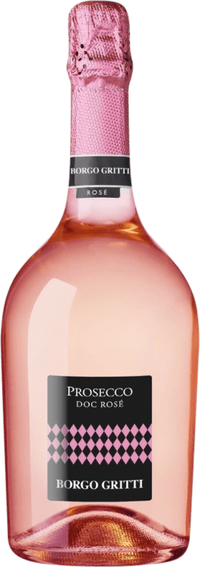 29,95 € Бесплатная доставка | Розовое игристое вино Borgo Molino Extra Dry — Экстра сухое Rosé — Розе D.O.C. Prosecco Фриули-Венеция-Джулия Италия Nebbiolo — Неббиоло, Glera — Глера 75 cl