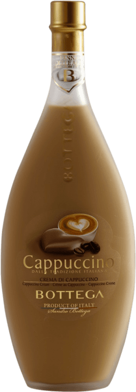 19,95 € Envío gratis | Crema de Licor Bottega Cappuccino I.G.T. Veneto Veneto Italia Botella Medium 50 cl Sin Alcohol