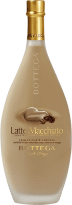 17,95 € Envio grátis | Licor Creme Bottega Latte Macchiato Caffè e Grappa Itália Garrafa Medium 50 cl