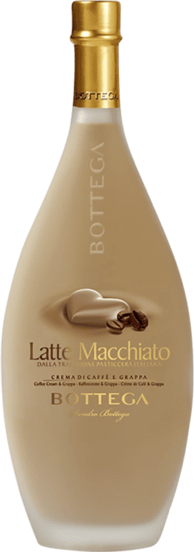 24,95 € Free Shipping | Cream Liqueur Bottega Latte Macchiato Italy Medium Bottle 50 cl Caffè — Coffee, Grappa