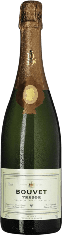 27,95 € Envoi gratuit | Vin Mousseux Blanc Bouvet Ladubay Tresor Brut A.O.C. Saumur Loire France Chardonnay, Chenin Bouteille 75 cl