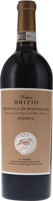 91,95 € Spedizione Gratuita | Vino rosso Brizio Riserva D.O.C.G. Brunello di Montalcino Toscana Italia Sangiovese Bottiglia 75 cl