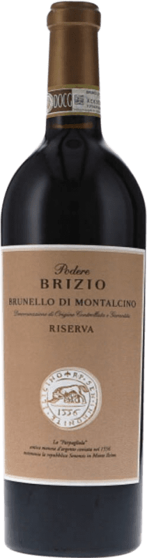 114,95 € Envío gratis | Vino Tinto Brizio Reserva D.O.C.G. Brunello di Montalcino Toscana Italia Sangiovese 75 cl