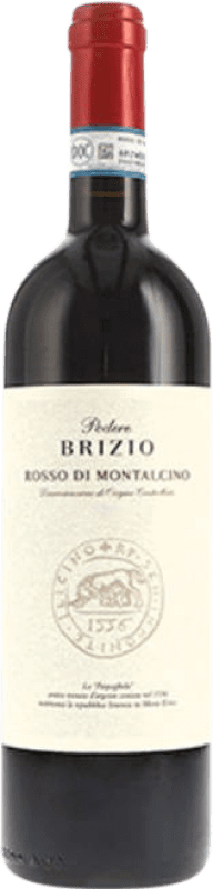 18,95 € Бесплатная доставка | Красное вино Brizio D.O.C. Rosso di Montalcino Тоскана Италия Sangiovese бутылка 75 cl