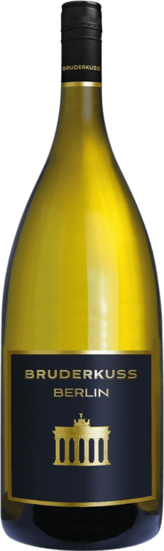 28,95 € 免费送货 | 白酒 Bruderkuss Cuvée Weißwein Q.b.A. Pfälz 普法尔茨 德国 Riesling, Pinot Grey, Pinot White, Müller-Thurgau 瓶子 Magnum 1,5 L