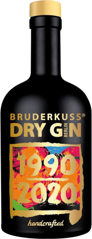 89,95 € 免费送货 | 金酒 Bruderkuss 30 Jahre Deutsche Einheit Gin 普法尔茨 德国 瓶子 Medium 50 cl