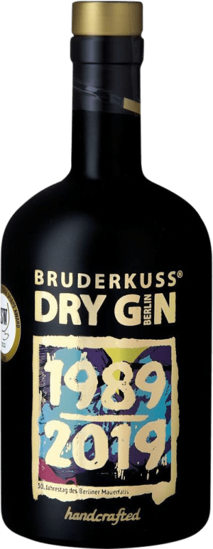 108,95 € 免费送货 | 金酒 Bruderkuss 30 Jahre Mauerfall Gin 普法尔茨 德国 瓶子 Medium 50 cl