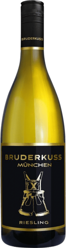 8,95 € 免费送货 | 白葡萄酒 Bruderkuss Lederhose Q.b.A. Pfälz 普法尔茨 德国 Riesling — 雷司令 75 cl