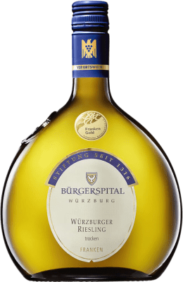 16,95 € Spedizione Gratuita | Vino bianco Bürgerspital Heiligen Geist Würzburger Secco Franken Germania Riesling Bottiglia 75 cl