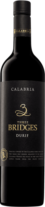 21,95 € Бесплатная доставка | Белое вино Calabria Three Bridges G.I. Southern New South Wales Hunter Valley Австралия Durif бутылка 75 cl