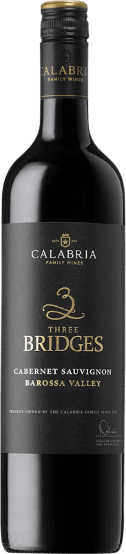 18,95 € 免费送货 | 红酒 Calabria Three Bridges I.G. Riverina 里弗赖纳 澳大利亚 Merlot, Cabernet Sauvignon 瓶子 75 cl