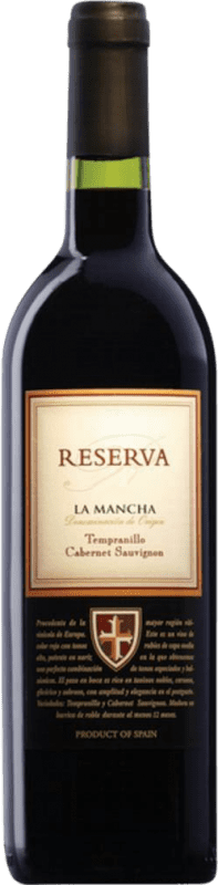 7,95 € Kostenloser Versand | Rotwein Campos Reales Cabernet Sauvignon Tempranillo Reserve D.O. La Mancha Kastilien-La Mancha Spanien Tempranillo, Cabernet Sauvignon Flasche 75 cl