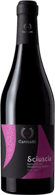 27,95 € Free Shipping | Red wine Canicatti Sciuscia D.O.C. Sicilia Sicily Italy Nero d'Avola Medium Bottle 50 cl