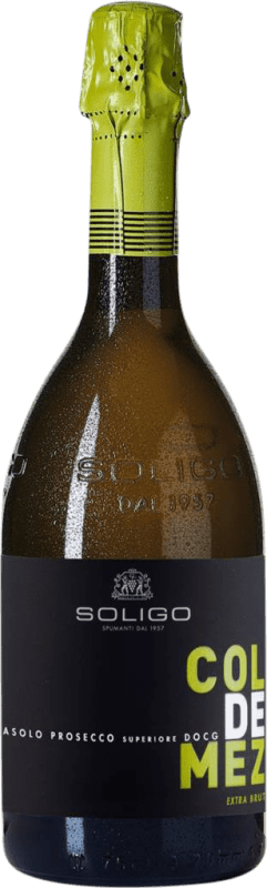 15,95 € Kostenloser Versand | Weißer Sekt Colli del Soligo Col de Mez Superiore Extra Brut D.O.C.G. Asolo Prosecco Venecia Italien Prosecco Flasche 75 cl