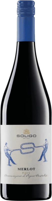 8,95 € Бесплатная доставка | Красное вино Colli del Soligo D.O.C. Piave Venecia Италия Merlot бутылка 75 cl