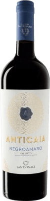 5,95 € Kostenloser Versand | Rotwein San Donaci Anticaia I.G.T. Salento Apulien Italien Negroamaro 75 cl
