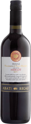 8,95 € 免费送货 | 红酒 Abati Regali D.O.C. Friuli Grave 弗留利 - 威尼斯朱利亚 意大利 Merlot 瓶子 75 cl