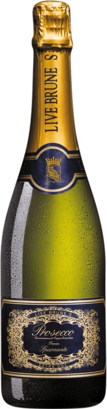 12,95 € Бесплатная доставка | Белое игристое вино Beniamino Maschio Live Brune S Extra Dry — Экстра сухое D.O.C. Prosecco Фриули-Венеция-Джулия Италия Glera — Глера Бутылка 75 cl