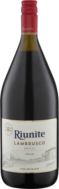 9,95 € Free Shipping | Red wine Riunite Rosso I.G.T. Emilia Romagna Emilia-Romagna Italy Lambrusco Magnum Bottle 1,5 L