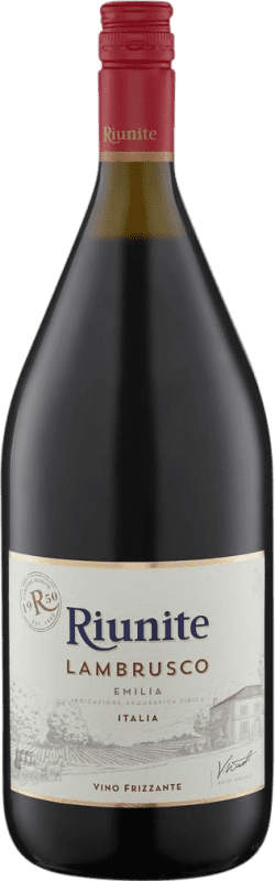 10,95 € Envoi gratuit | Vin Rouge Riunite I.G.T. Emilia Romagna Émilie-Romagne Italie Lambrusco Bouteille Magnum 1,5 L