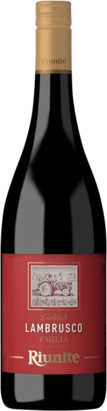 7,95 € 免费送货 | 红酒 Riunite Dolcezza Rosso I.G.T. Emilia Romagna 艾米利亚 - 罗马涅 意大利 Lambrusco 瓶子 75 cl