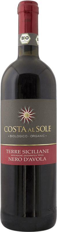 10,95 € Free Shipping | Red wine Volpi Costa al Sole D.O.C. Sicilia Sicily Italy Nero d'Avola Bottle 75 cl