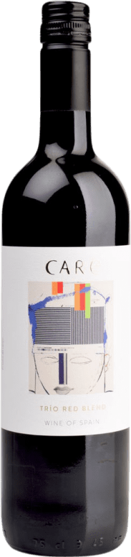 8,95 € Free Shipping | Red Wine Care Trio Blend D.O. Cariñena Aragon Spain Garnacha — Grenache, Cabernet Sauvignon, Nebbiolo Bottle 75 cl