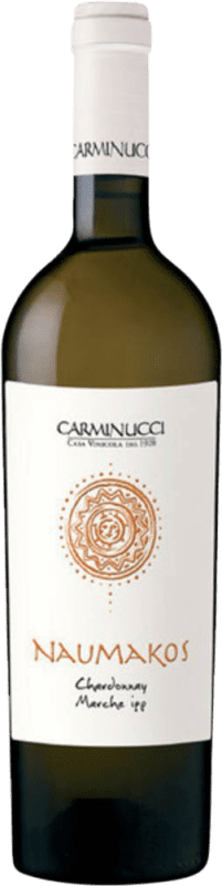 11,95 € Kostenloser Versand | Weißwein Carminucci Naumakos I.G.T. Marche Marcas Italien Chardonnay Flasche 75 cl
