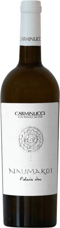 7,95 € Бесплатная доставка | Белое вино Carminucci Naumakos D.O.C. Falerio Marcas Италия бутылка 75 cl