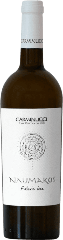7,95 € Spedizione Gratuita | Vino bianco Carminucci Naumakos D.O.C. Falerio Marcas Italia Bottiglia 75 cl