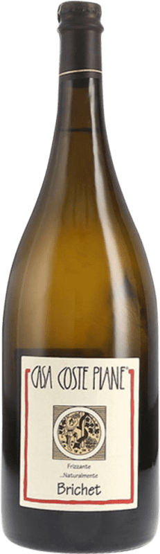 43,95 € 送料無料 | 白スパークリングワイン Coste Piane Brichet Frizzante Naturalmente I.G.T. Colli Trevigiani Venecia イタリア Nebbiolo, Glera マグナムボトル 1,5 L