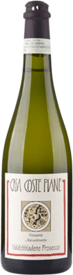 26,95 € Spedizione Gratuita | Spumante bianco Coste Piane Frizzante Naturalmente D.O.C.G. Prosecco di Valdobbiadene Superiore di Cartizze Veneto Italia Glera Bottiglia 75 cl