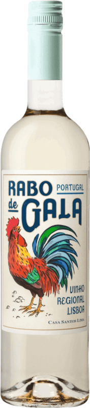 8,95 € 送料無料 | 白ワイン Santos Lima Rabo de Gala Branco I.G. Vinho Regional de Lisboa Lisboa ポルトガル Arinto, Muscat, Fernăo Pires ボトル 75 cl