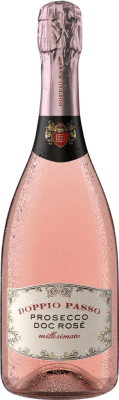 16,95 € Spedizione Gratuita | Spumante Rosato Botter Carlo Doppio Passo Rosé — Rosato D.O.C. Prosecco Friuli-Venezia Giulia Italia 75 cl