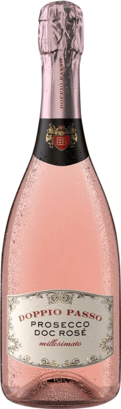 16,95 € Envio grátis | Espumante rosé Botter Carlo Doppio Passo Rose D.O.C. Prosecco Friuli-Venezia Giulia Itália Garrafa 75 cl