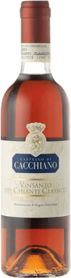 68,95 € Бесплатная доставка | Белое вино Castello di Cacchiano D.O.C. Vin Santo del Chianti Classico Тоскана Италия Canaiolo, Malvasia del Chianti 7 Лет Половина бутылки 37 cl