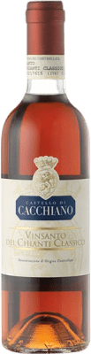 71,95 € Envio grátis | Vinho branco Castello di Cacchiano D.O.C. Vin Santo del Chianti Classico Tuscany Itália Canaiolo, Malvasia del Chianti 7 Anos Meia Garrafa 37 cl