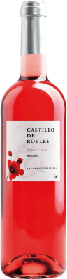 8,95 € Envio grátis | Vinho rosé Castillo de Robles Rosado D.O. La Mancha Castela-Mancha Espanha Tempranillo Garrafa 75 cl