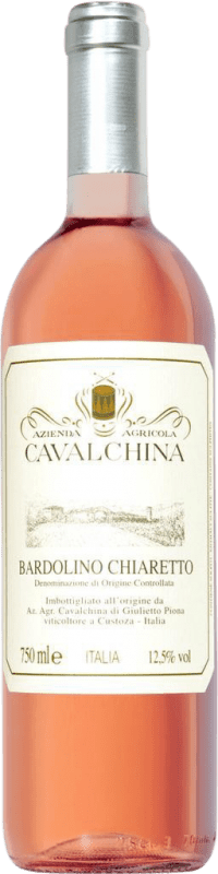 9,95 € Spedizione Gratuita | Vino rosato Cavalchina Chiaretto D.O.C. Bardolino Venecia Italia Nebbiolo, Corvina, Molinara Bottiglia 75 cl