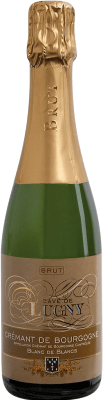 12,95 € Бесплатная доставка | Белое игристое Cave de Lugny Blanc de Blancs брют A.O.C. Crémant de Bourgogne Бургундия Франция Chardonnay Половина бутылки 37 cl