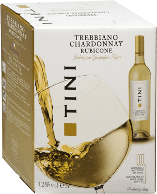 19,95 € Envoi gratuit | Vin blanc Caviro I.G.T. Rubicone Forlì-Cesena Italie Trebbiano, Chardonnay Bag in Box 3 L